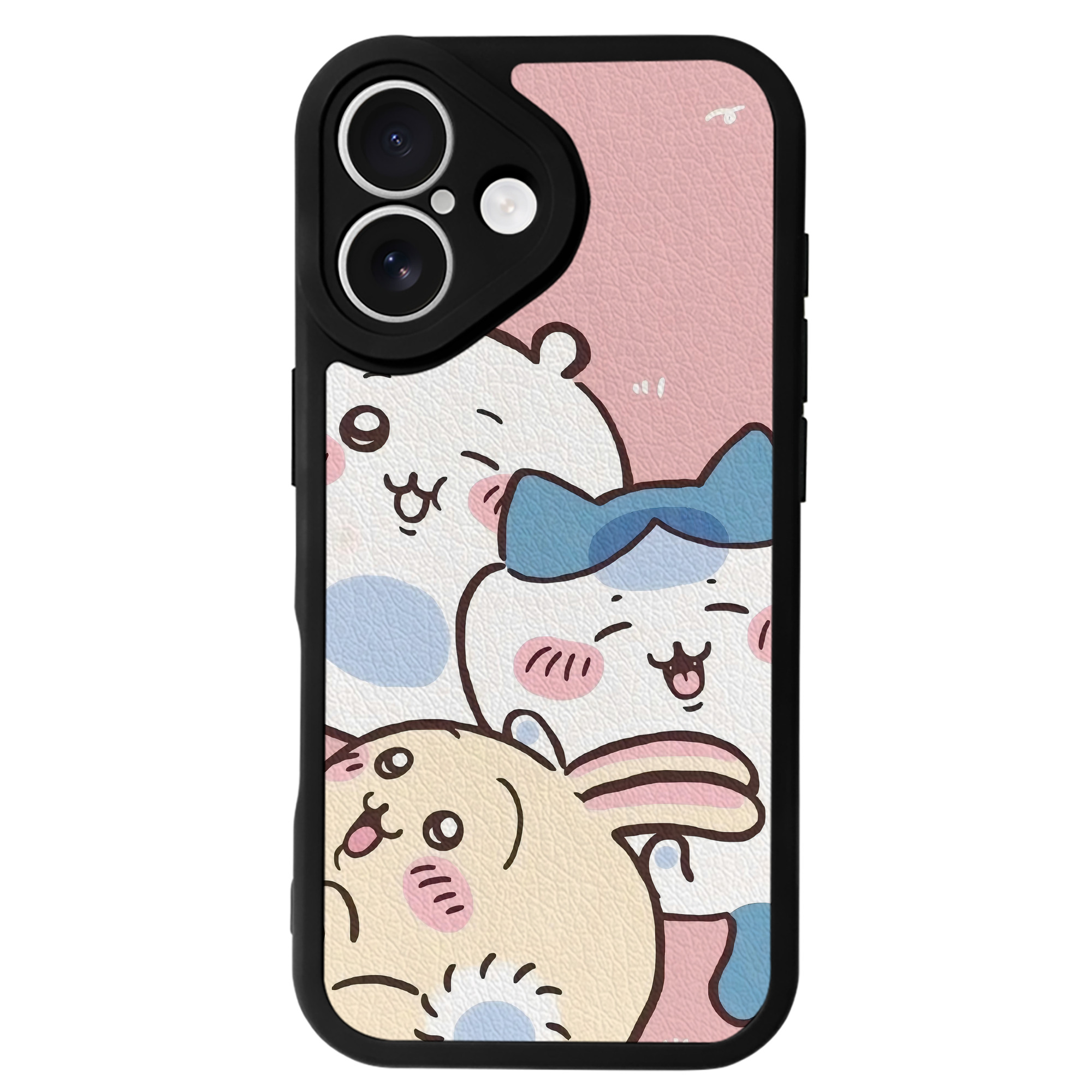 （画像用） ちいかわ Chii-kawa 【iPhone 16シリーズ対応】シリコンスマホケース（レザー調） 材質：シリコン